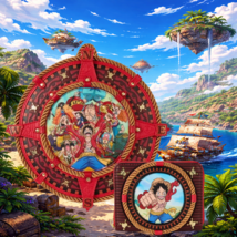 Brand New One Piece Straw Hat Gang Nautical Mini-Backpack/Wallet Bundle - $99.99