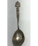 English Leaf Collector Souvenir Sterling Silver .800 Spoon - $135.52 CAD