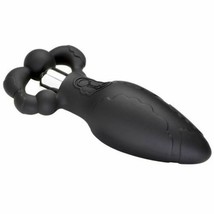 Cloud 9 Silicone Pro Series Anal Plug Large Vibrating Butt Plug Black - £13.27 GBP