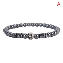 L hematite stone bead bracelet charm bracelet health care magnet beads bracelet for men thumb200