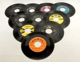 Lot of 10 45 RPM Records, Mixed Genres, Price, Cline, Page, Arnold, VG, R45-10 - £19.23 GBP