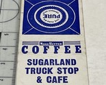 Front StrikeMatchbook Cover Sugaland Truck Stop Clewiston, FL  gmg  Unst... - £9.71 GBP