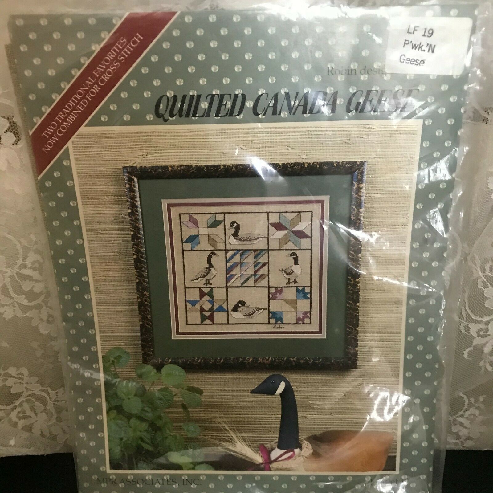 MPR Associates Quilted Canada Geese Cross Stitch Kit #19  26 Count Linen - $14.12