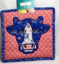 The Pioneer Woman Quilted Animal Pot Holder Trivet Cow 10&quot; Country Kitch... - £8.68 GBP
