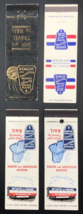 Lot of 4 Vintage Bangor &amp; Aroostook Railroad Northern Maine Matchbook Covers BAR - £14.48 GBP