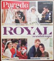 Parade Magazine: ROYAL WEDDINGS, Dinner w/ Joanna Gaines May 6 2018 - £4.75 GBP