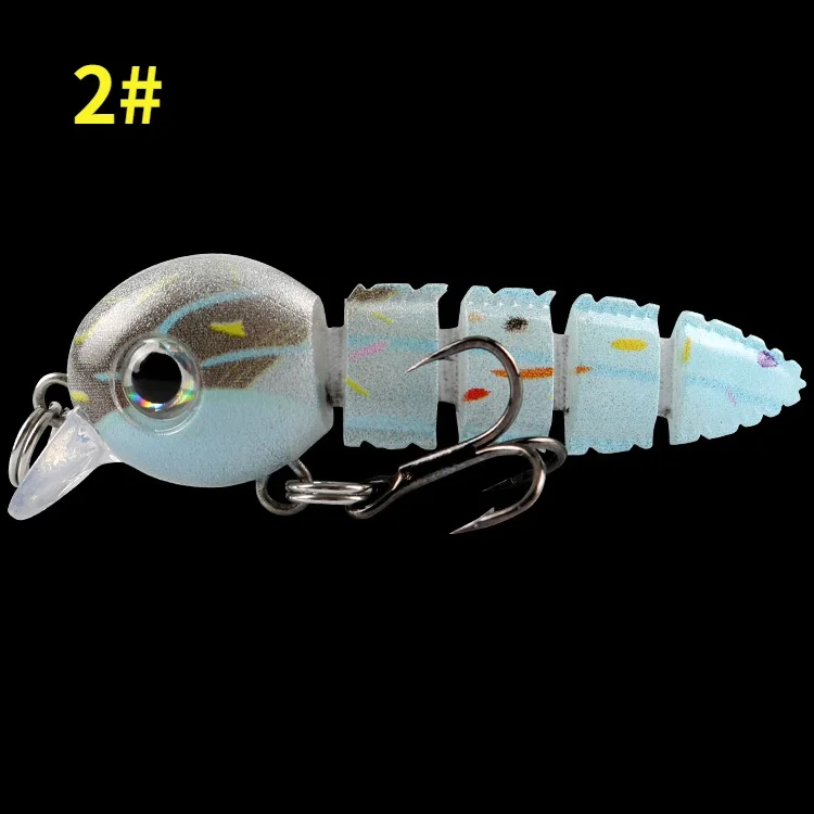 Sporting 3.9g/5.5cm Mini Multi Jointed Swimbait Fishing Lure 5 Segments Insect F - £23.62 GBP