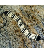 Midwestern Souvenir Rawhide Bead Choker Necklace Jewelry Vintage Used - £37.88 GBP
