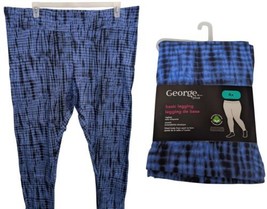 George Plus Women&#39;s Basic Legging Blue Print 4X NWT - $13.99