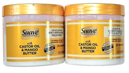 2 Pack Suave Professionals Leave In Conditioner &amp; Style Butter Castor Oil 13.5oz - £17.63 GBP