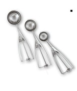 3 Piece Set Scoops Stainless Steel; Scoop Ice Cream, Meatballs, Muffins ... - £66.21 GBP