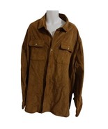 Frye &amp; Co. Shirt Men&#39;s Brown Corduroy Button Size Large 4XL T - £43.39 GBP