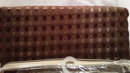 Vivatex Danielle Dot Window Panel Curtain 55&quot;Wx84&quot;L Chocolate Brown 1 Pa... - £12.99 GBP