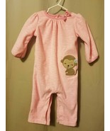 Child of Mine Carter&#39;s - One Piece Pink With Monkey Size 6/9M    IR3 - $5.00