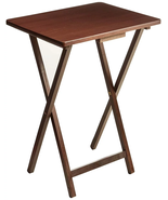 Folding TV Tray Table, Rubberwood, Walnut, 19&quot; X 14.5&quot; X 26&quot;, Indoor, 1 ... - €24,19 EUR
