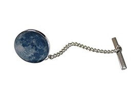 Unbordered Blue Moon Design Tie Tack - £24.12 GBP