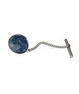 Unbordered Blue Moon Design Tie Tack - £23.96 GBP
