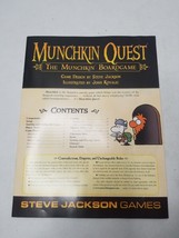 Full Instruction Manual for The 2010 Munchkin Board Game  MagBox - $9.89