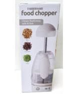 New Open Box Farberware  Large Manual Food Chopper in White - $14.24