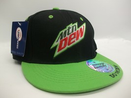 Mtn Dew Youth Hat Black Green Snapback Baseball Cap Do The Dew Mountain ... - £13.34 GBP