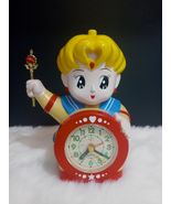 Vintage Quartz Sailor Moon Alarm Clock Tested &amp; Working **MISSING HAIR &amp;... - $44.55