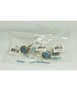 Set of 5 Atlas Homewares 229-BLU/BRN Blue Round Door Knob, Brushed Nickel - $771.88 MXN