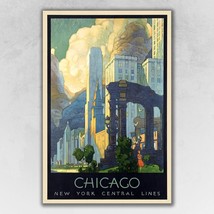 Vintage 1929 Chicago Vacation Travel Unframed Print Wall Art - £25.38 GBP