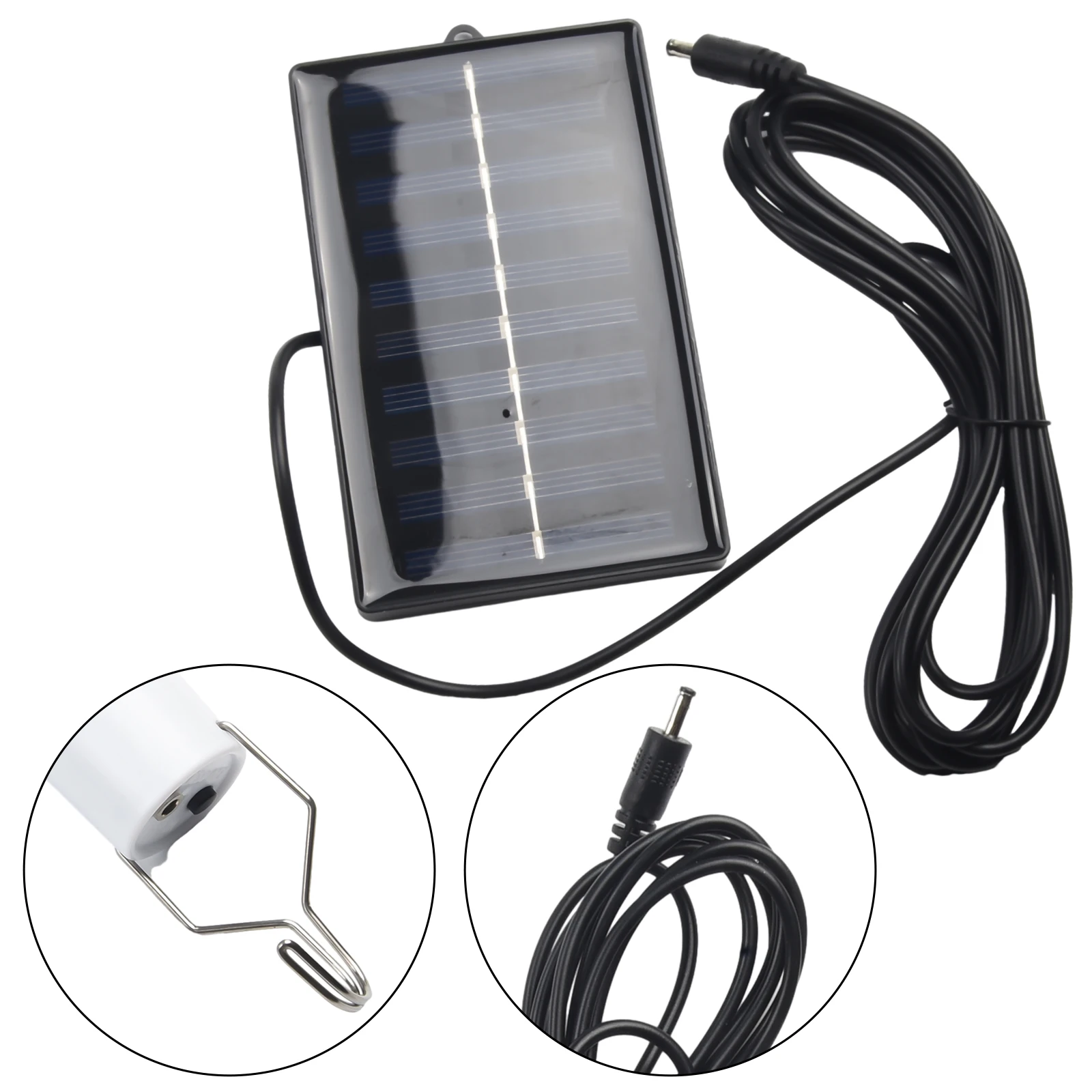 Portable Dimmable Hanging LED Light Rechargeable With Solar Panel Camping Lights - £13.26 GBP