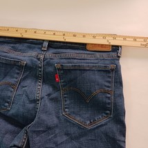 Levi's 711 Women's Blue Cotton Blend Denim Stretch Skinny Jeans Size 29 (29×29) image 5