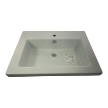 Artceram GAP 71 GPL002 Encased Sink 71 x 51 Glossy White Bathroom Water ... - $188.09