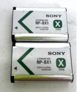 Original Sony NP-BX1 Lithium Ion Type X Battery (LOT OF 2) - $33.77 CAD