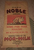 Mor Milk Company Noble Compound Sows Hogs Pigs Poultry 50lb Paper Sack D... - £28.35 GBP