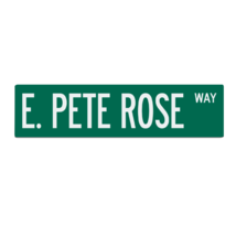 Replica Pete Rose Way Cincinnati Metal Road Sign - £23.18 GBP