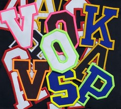 Letters College Varsity Letterman Embroidered Iron On Patch Customize Co... - $4.74+