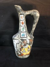 Antique Enzo cucchi - amphora with enamel oriental figures - Ceramic - £168.66 GBP