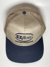 EZflow Ring Industrial Hat Cap trucker Hat Tan/Navy Adjustable - $9.89