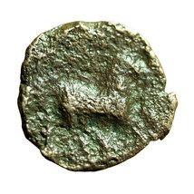 Ancient Greek Coin Carthage Zeugitania AE14mm Tanit / Horse 04037 - $19.79