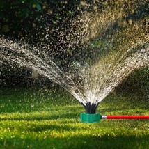 360 Rotatable Water Sprinklers for Lawns Auto Water Sprayer System Large... - £18.93 GBP