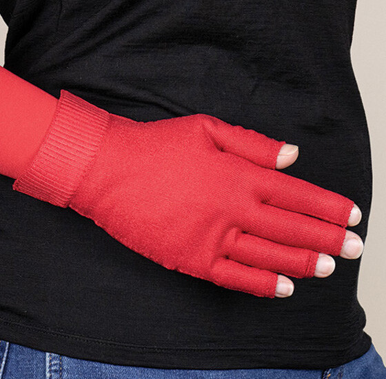 RED Graduated Compression Glove by LYMPHEDIVAS, ANY SIZE &amp; LEVEL, New - $76.00