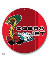 Ford Mustang Cobra Jet Car Vehicle Logo Poster Metal Round Sign 8x8in Vi... - €21,47 EUR