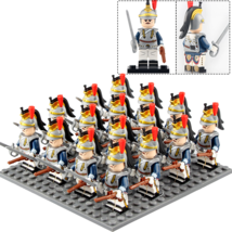 16pcs Napoleonic Wars French Army the French Cuirassier Cavalry Minifigures - £23.97 GBP
