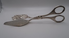 Vintage Silver Plate Pastry Tongs 8.5&quot; - $38.41
