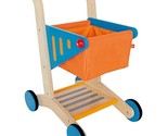 Award Winning Hape Kid&#39;s Wooden Shopping Cart Multi, L: 16.9, W: 11.8, H... - $92.14