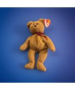 RARE ty Beanie Baby Curly the Bear - Tag Errors 1996/1993 &amp; Brown Nose - $95.00