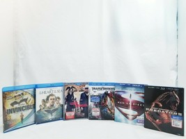 Lot of 6 Blu Ray Action Movies Lone Ranger Man of Steel Predators Transformers - £26.28 GBP