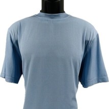 Log-in UOMO Dressy T-Shirt Blue for Men Crew Neck Short Sleeve Sizes L -... - £27.53 GBP