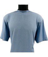 Log-in UOMO Dressy T-Shirt Blue for Men Crew Neck Short Sleeve Sizes L -... - £27.43 GBP