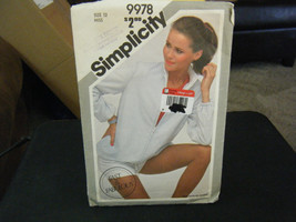 Simplicity 9978 Misses Reversible Jacket Pattern - Size 12 Bust 34 Waist... - $10.84