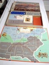 Complete American Heritage Game of the Civil War 1961 Milton Bradley #4115 - £15.84 GBP