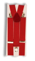 Red Jumbo Clown Suspenders Santa Costume Accessory - £5.44 GBP